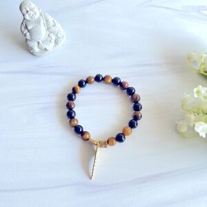 Black Onyx X Tiger's Eye Mala Bracelet